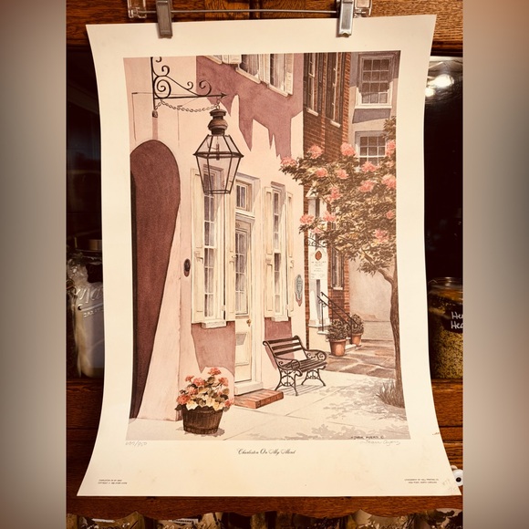 Hall Printing Co Other - VTG 1988 Starr Ayers Charleston On My Mind Art Litho Print